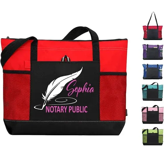 Notary Tote Bag, Loan Signing Agent Bag, Gift for Notary Public Bag, Signing Service bag, Mobile Notary Bag, Gift for mobile notary