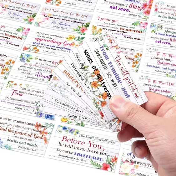 Inspirational Bible Verse Cards 240 Assorted Mini Cards for Encouragement &amp; Gift