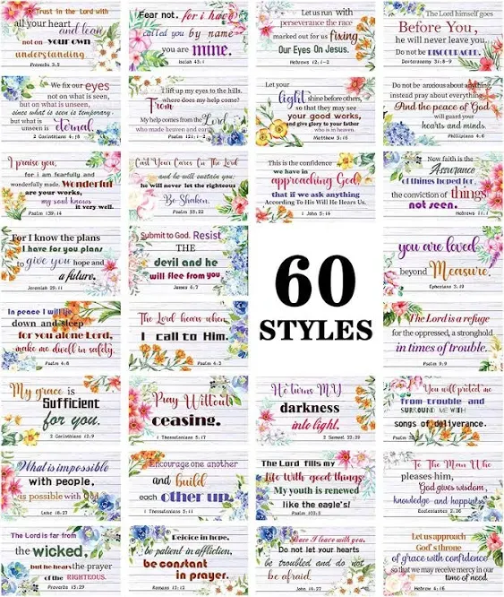 240 Pcs Bible Verse Cards Prayer Cards For Women With Assorted Mini