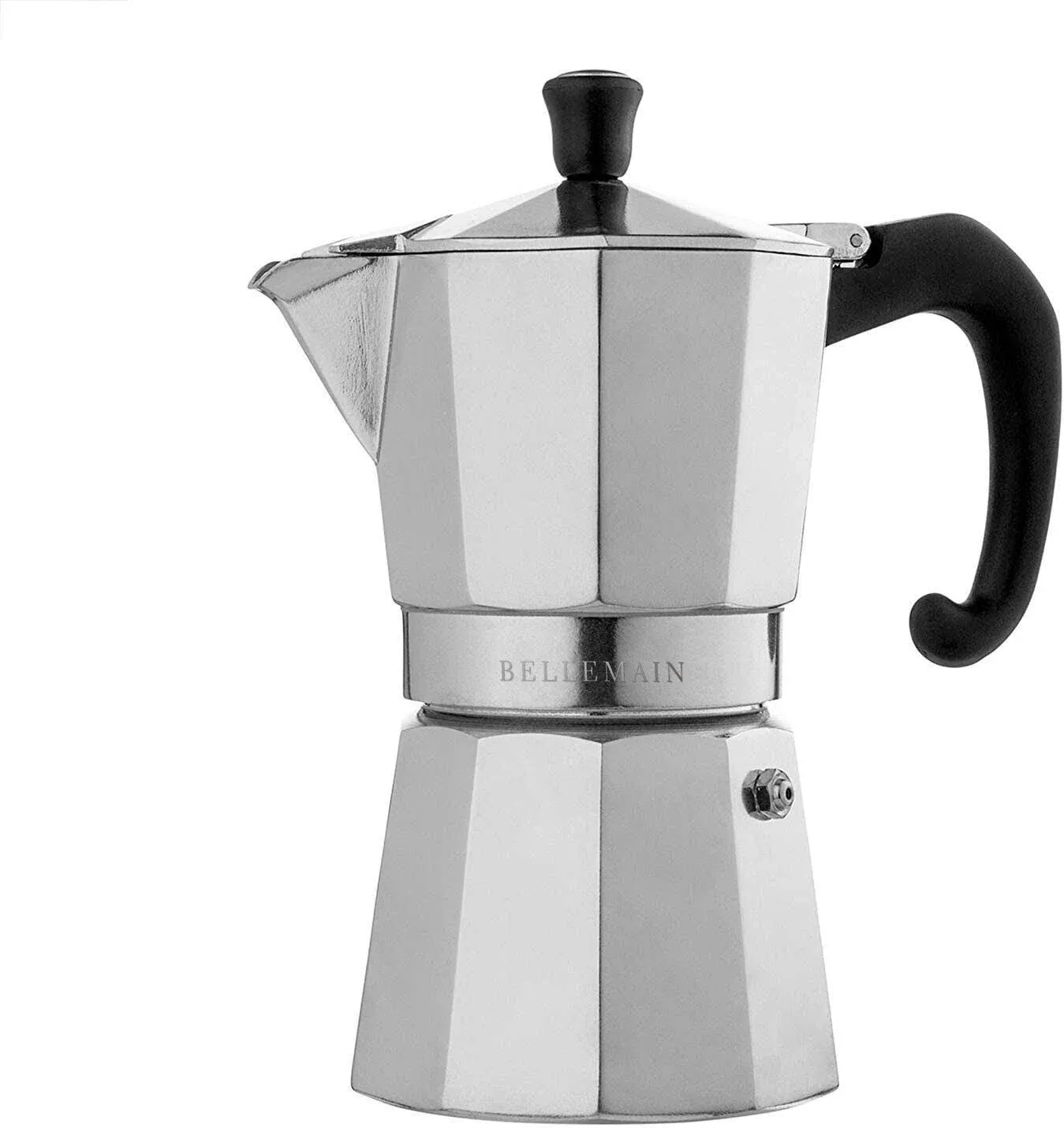 Bellemain Stovetop Espresso Maker Moka Pot (Red, 3 Cup)Bellemain Stovetop Espresso Maker Moka Pot (Red, 3 Cup)