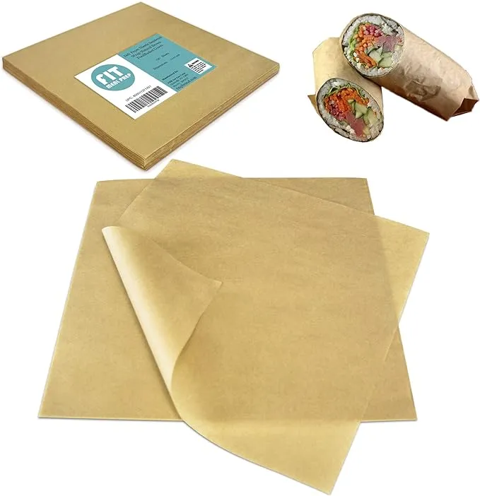 [1000 Sheets] 12x12" Deli Paper Sheets, Unbleached Butcher Paper, Waterproof ...