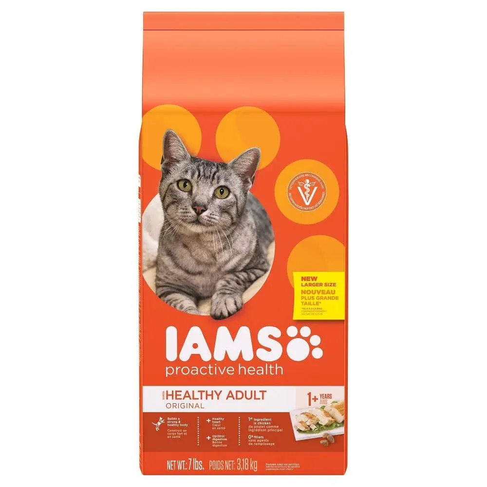 Iams Proactive Health Adult Healthy Dry Cat Food, Chicken (7 lbs)