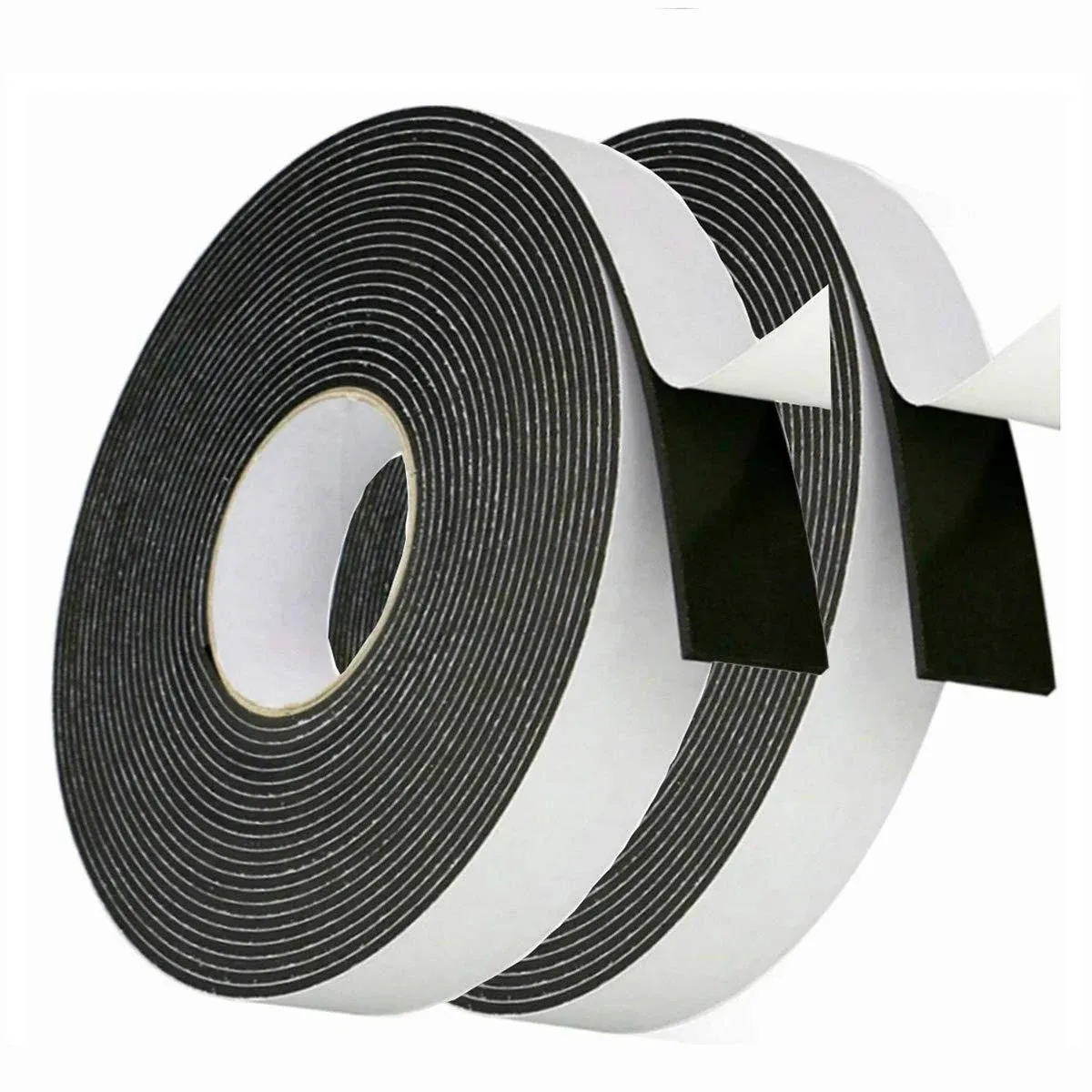 Adhesive Foam Tape Weather Strip for Doors Sticky Foam Strip Insulation Sound...