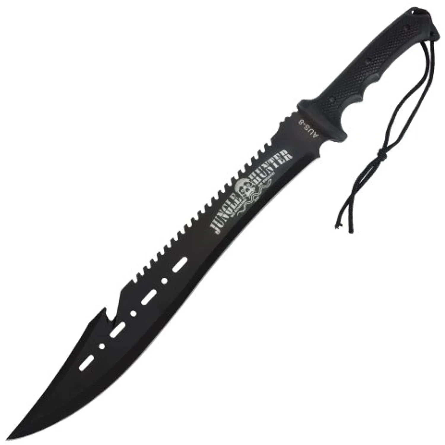 United Cutlery BV124 Savage Jungle Hunter Machete, Black