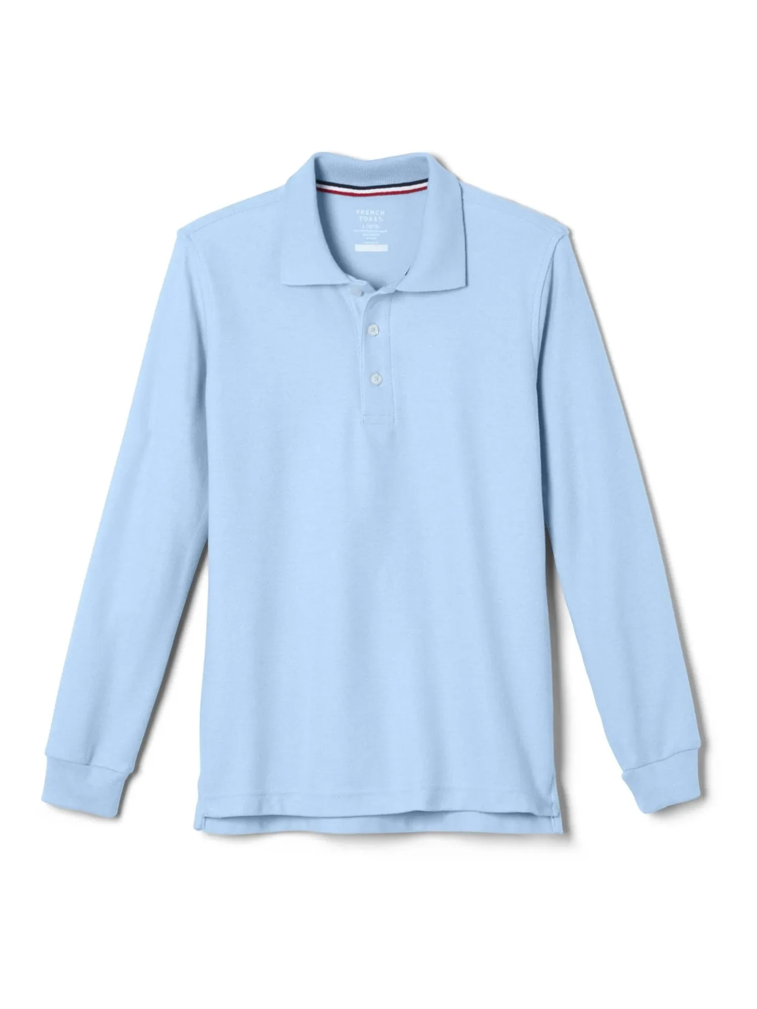 French Toast boys Long Sleeve Pique (Standard & Husky) Polo Shirt, Navy, 14-16 US