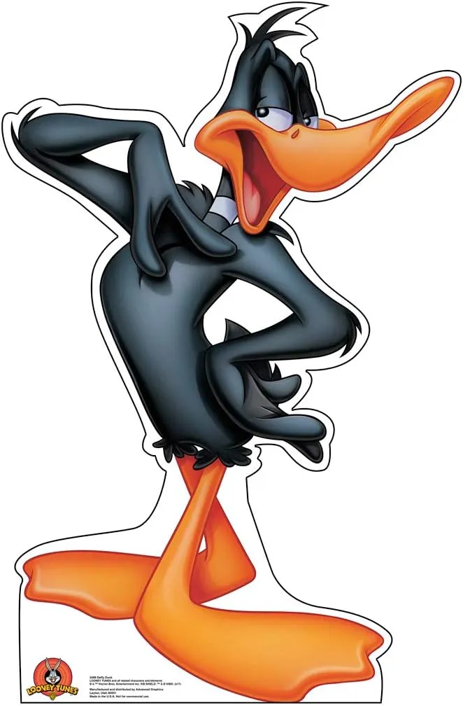 Cardboard People Daffy Duck Life Size Cardboard Cutout Standup - Looney Tunes