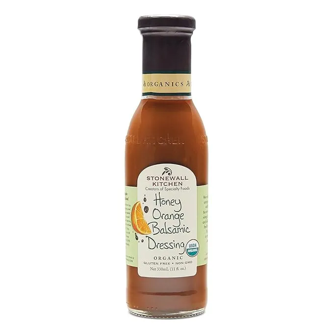 Stonewall Kitchen Balsamic Dressing, Organic, Honey Orange - 330 ml