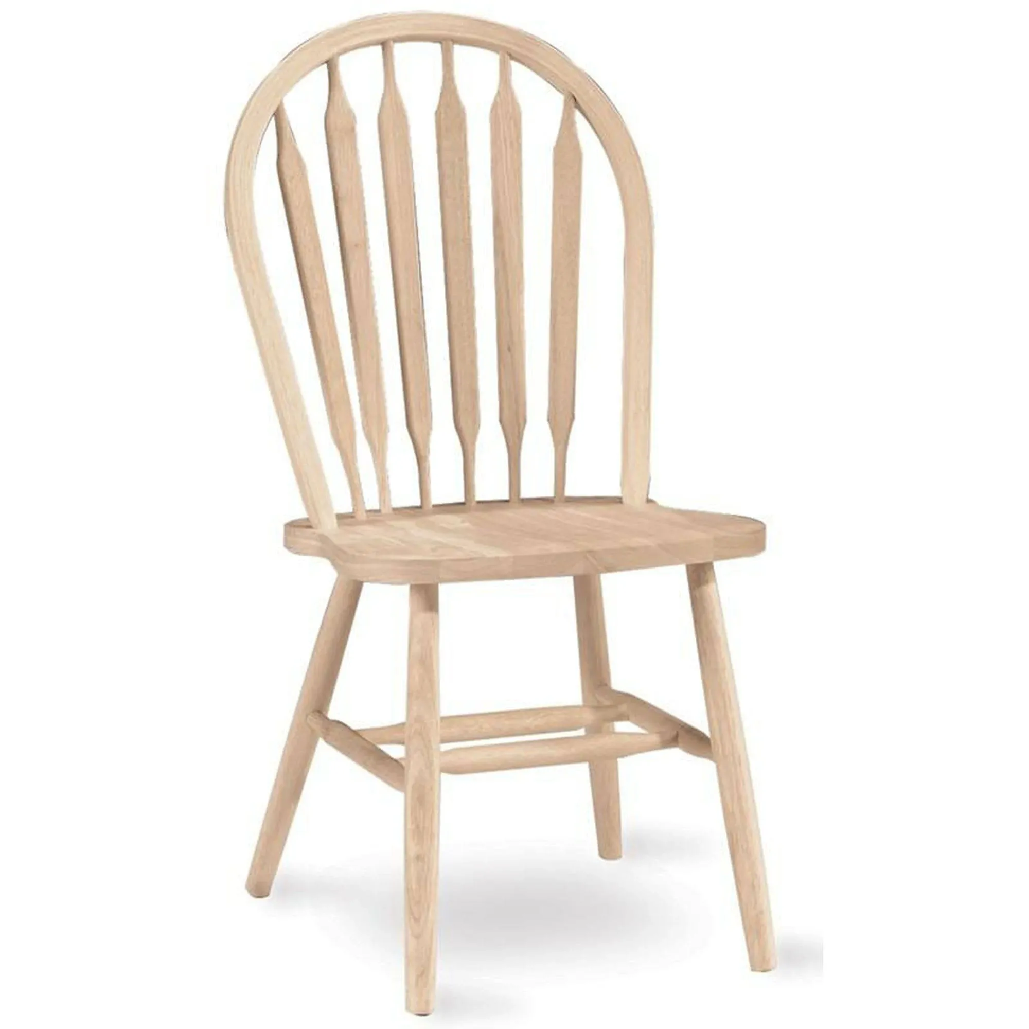 International Concepts Windsor Arrowback Chair - Plain Legs Unfinished