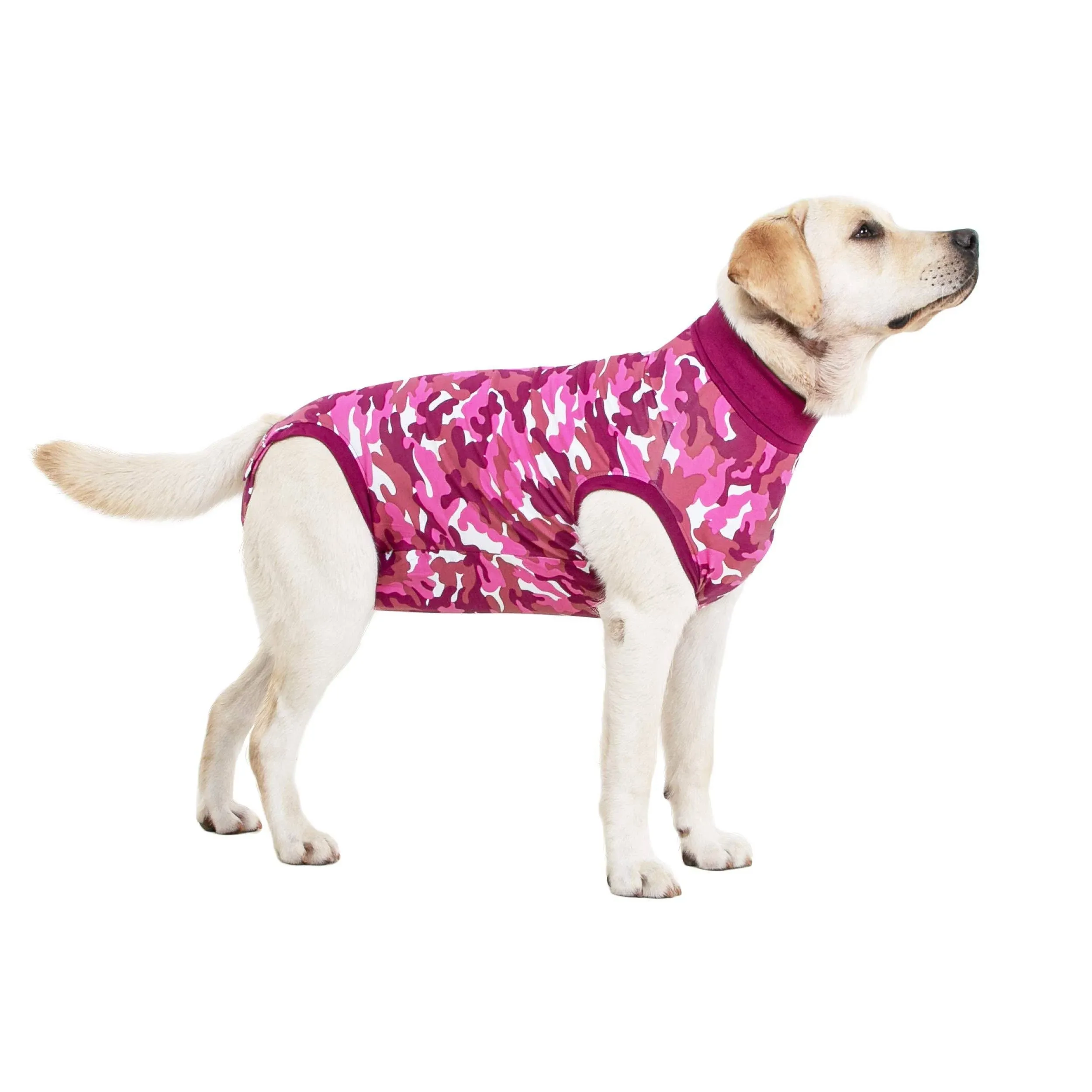 Suitical Recovery Suit for Dogs | Spay and Neutering Dog Surgery Recovery Suit for Male or Female | Soft Fabric for Skin Conditions | XS | Neck to Tail 15.7”-17.7” | Pink Camouflage