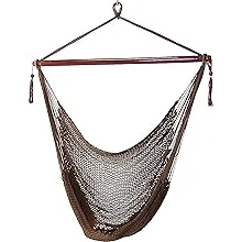 Sunnydaze Outdoor Caribbean XL Hanging Hammock Chair Swing - Soft-Spun Polyes...