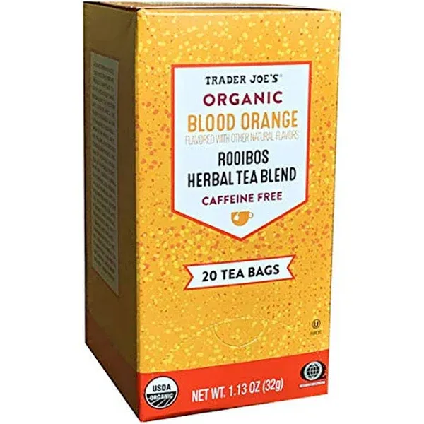 Trader Joes Organic Blood Orange Rooibos Herbal Tea Blend