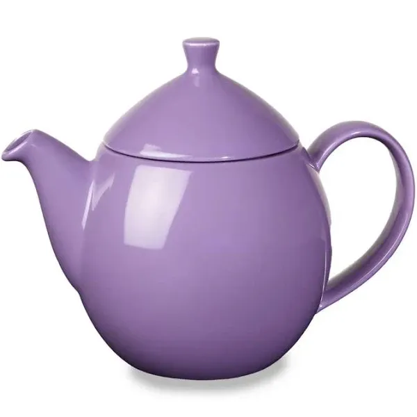 Forlife New Dew Teapot with Basket Infuser 14 ounce, 6.38-inch Length, Purple