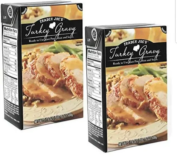 (2-Pck.) Trader Joe&#039;s Ready to Use Turkey Gravy - (17.6 oz) 500g each 