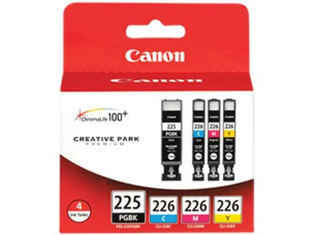 Canon PGI-225/CLI-226 Ink Cartridge - Combo Pack - Pigmented Black/Cyan/Magenta/Yellow