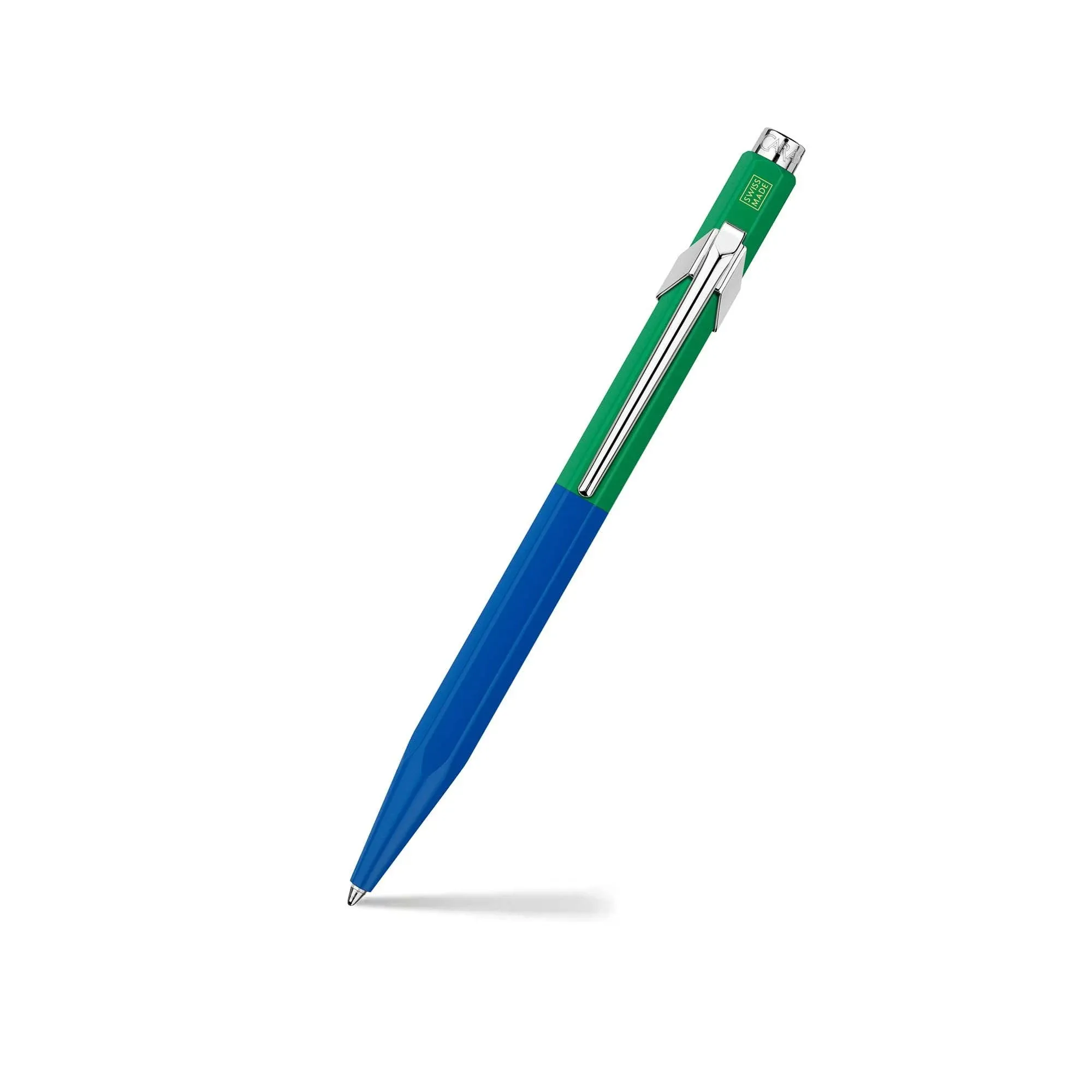 Caran D'Ache Ballpoint pen 849 Paul Smith Cobalt/Emerald, black M refill, in slimpack