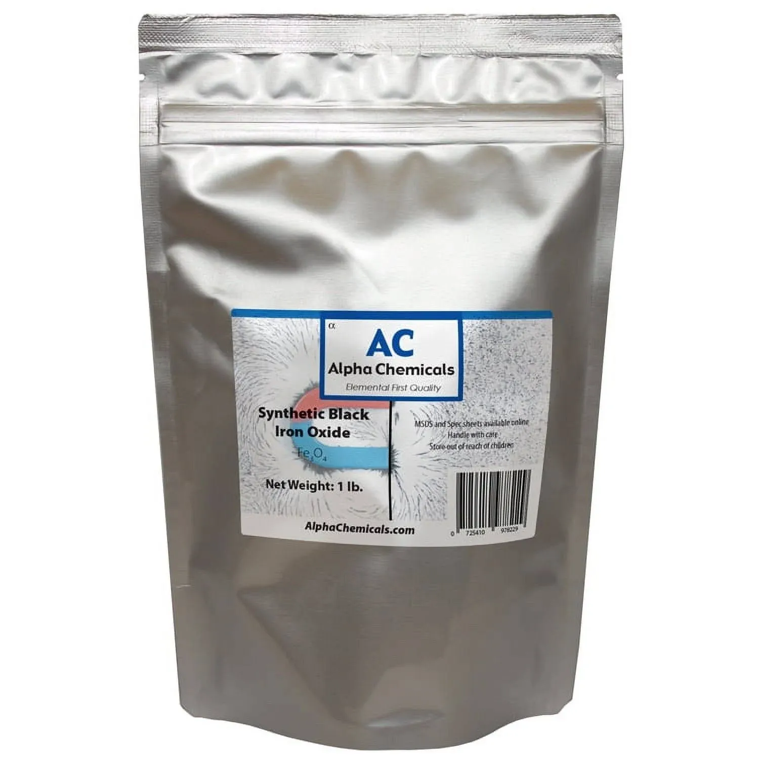 Alpha Chemicals Black Iron Oxide - Fe3O4 - Synthetic - 1 Pound