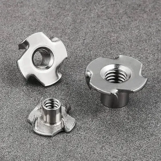 100pcs 1/4"-20 T-nut 304 Stainless Steel Four-jaw - For Home, Hotel