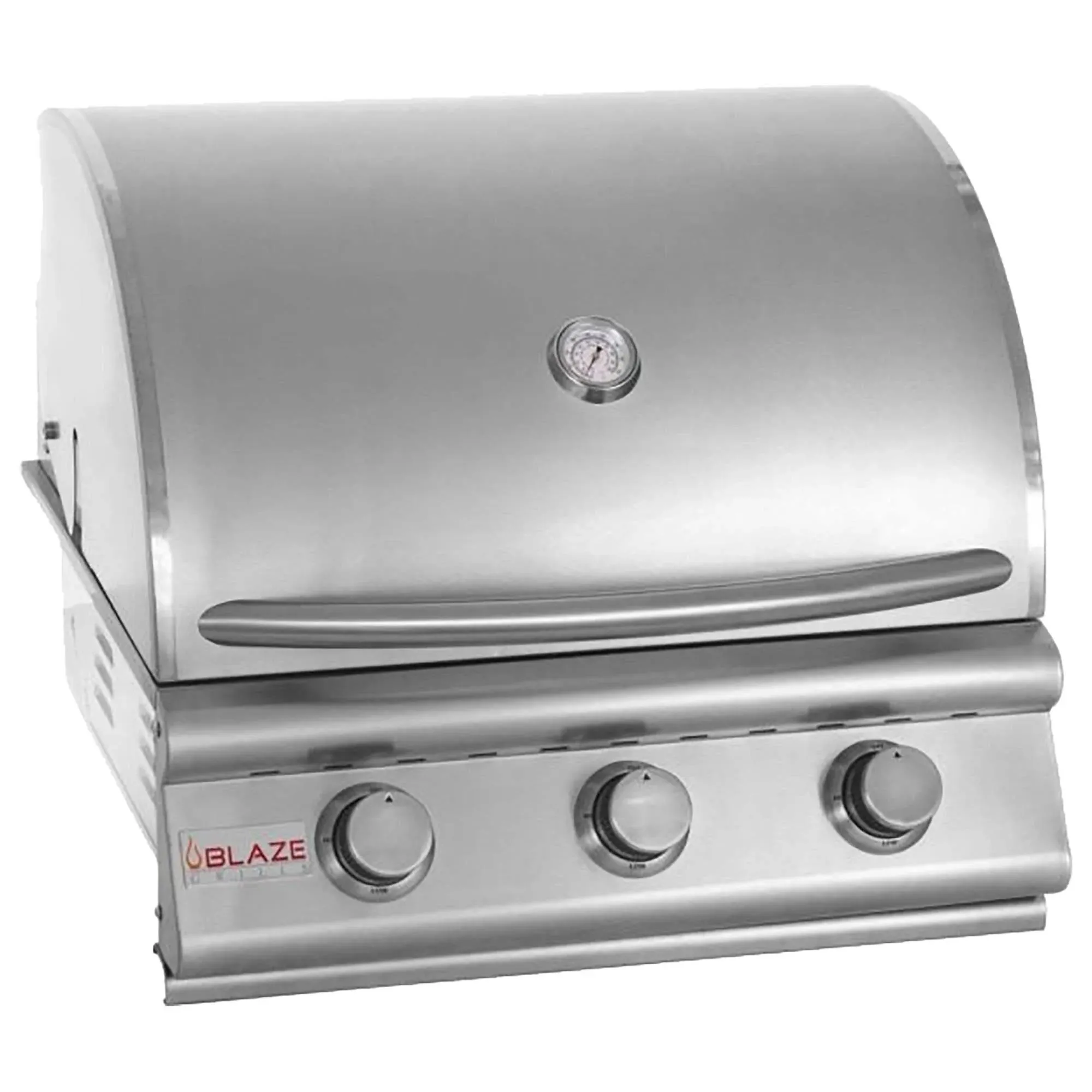 Built In Natural Gas Grills |Outdoor Kitchen 3 Burner Built In Natural Gas Grill (Head Only) - 25 Inch Drop In Three Burner Backyard Grill Station By Blaze Grills