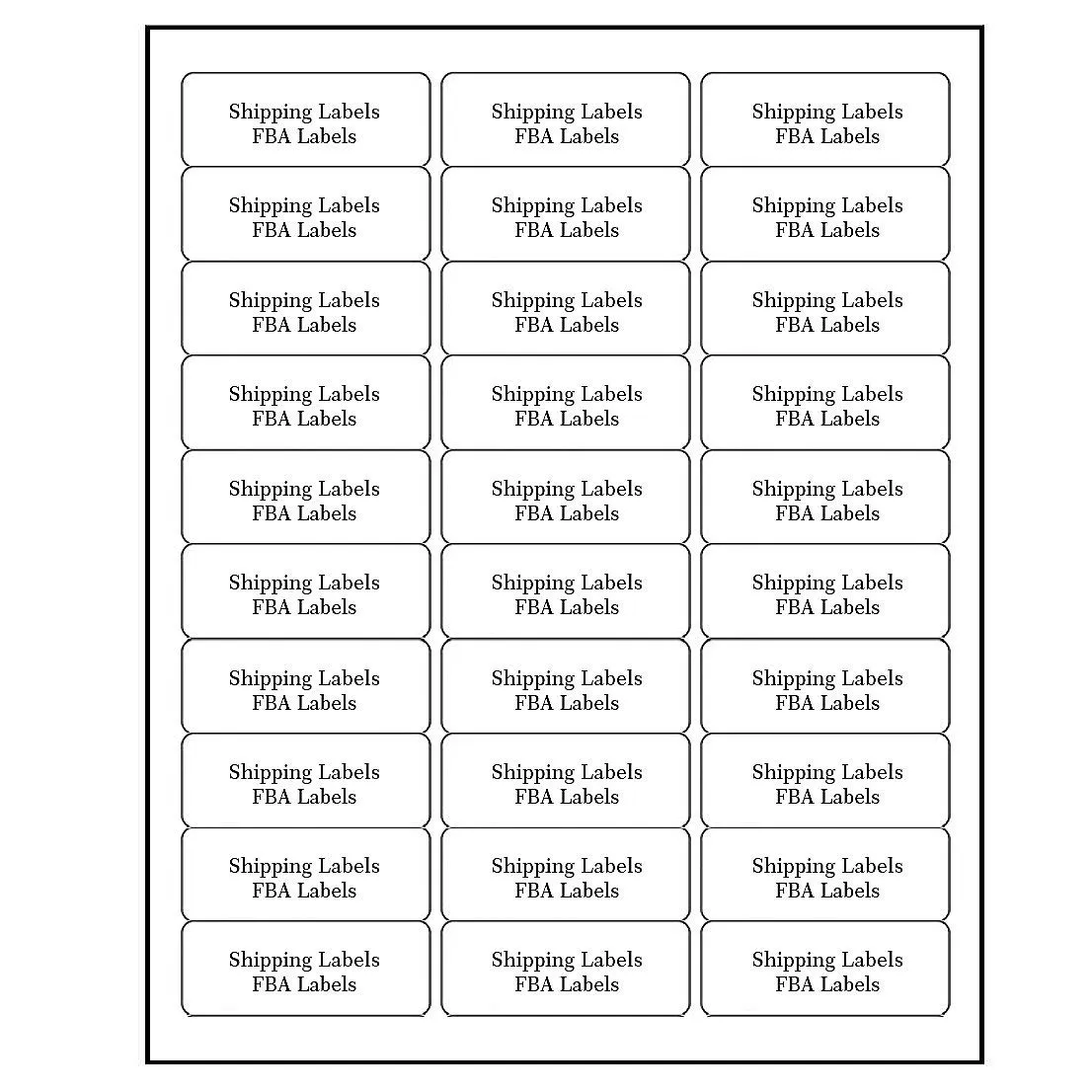 Address Labels for Inkjet Printers 1" x 2-5/8" Pack of 3000 Labels