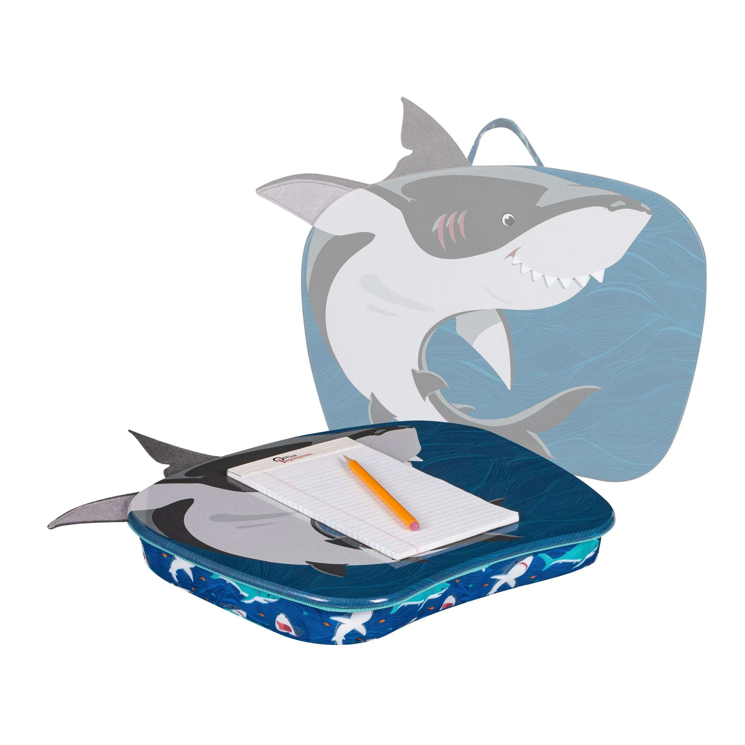 LapGear Lap Pets Shark 14.5" x 11.3" Lap Desk, Multicolor (46753) | Staples