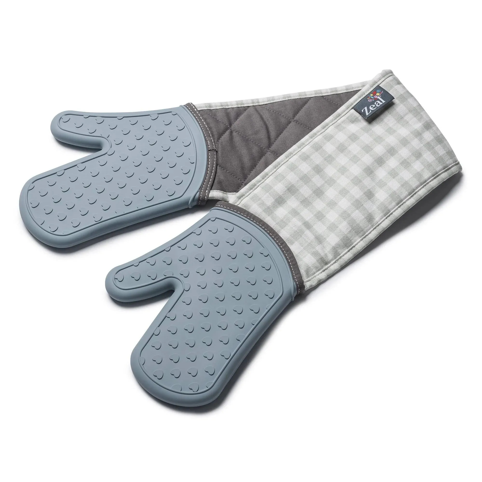 Kitchen Innovations Zeal Silicone Kitchen Double Oven Mitt (Blue)