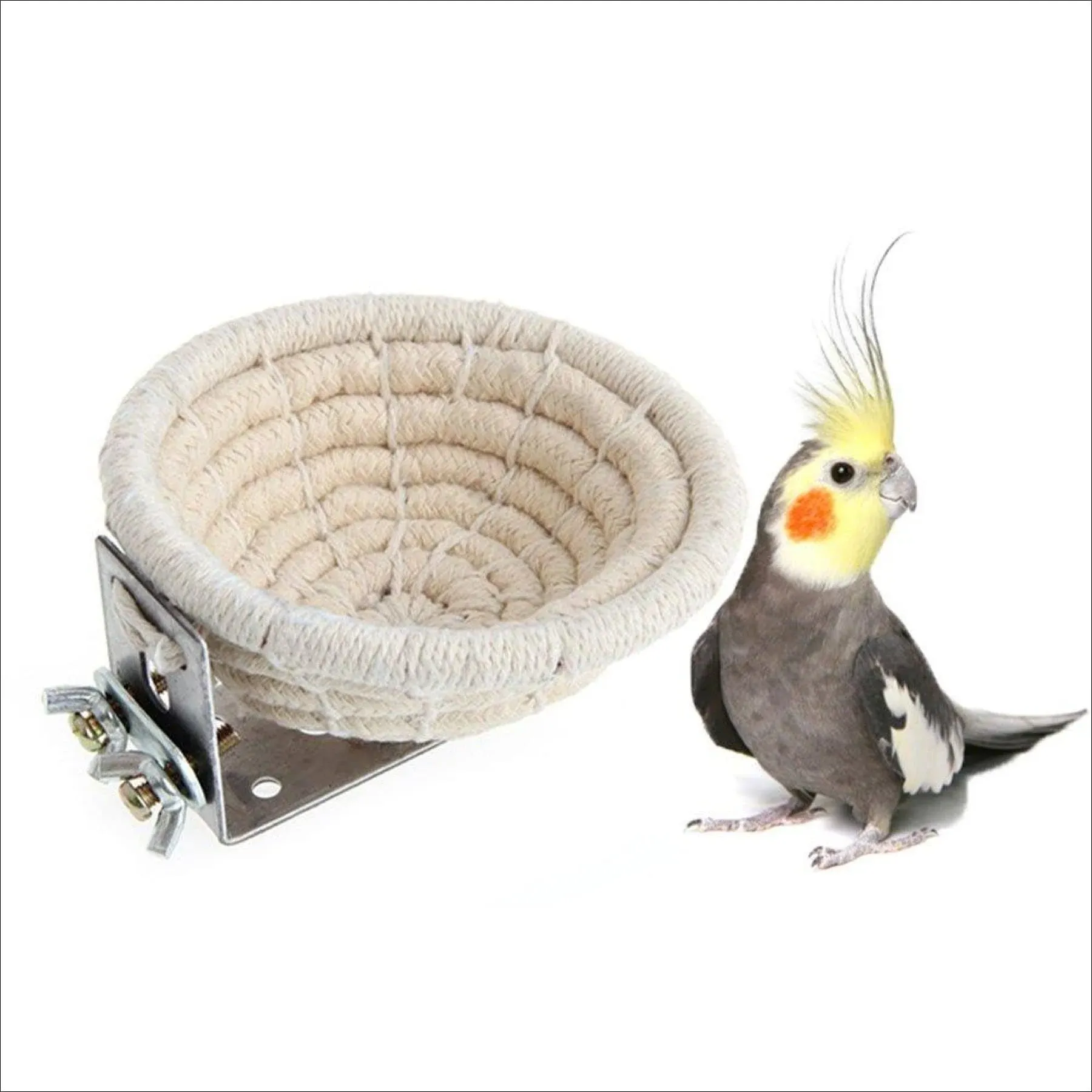 Handmade Cotton Rope Bird Breeding Nest Bed For Budgie Parakeet Cockatiel ...