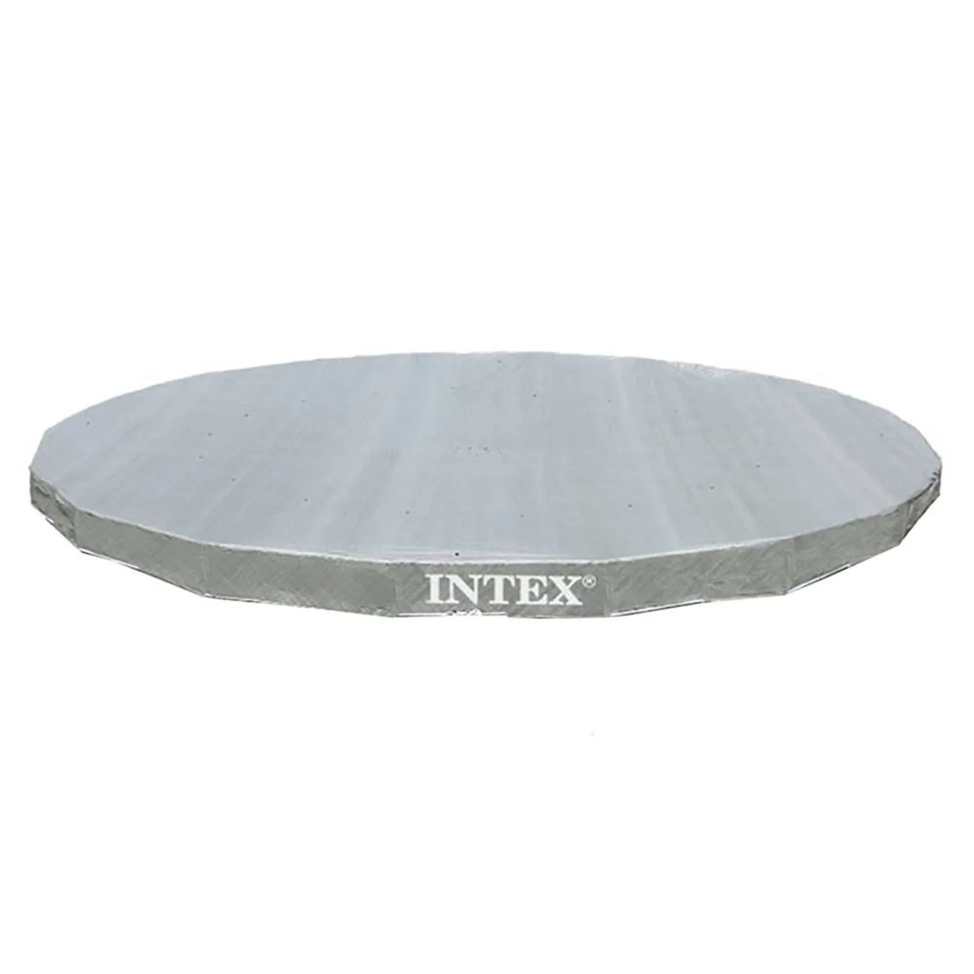 Intex 18 Ft Round Deluxe Pool Cover for Metal Frame Pools 28041E