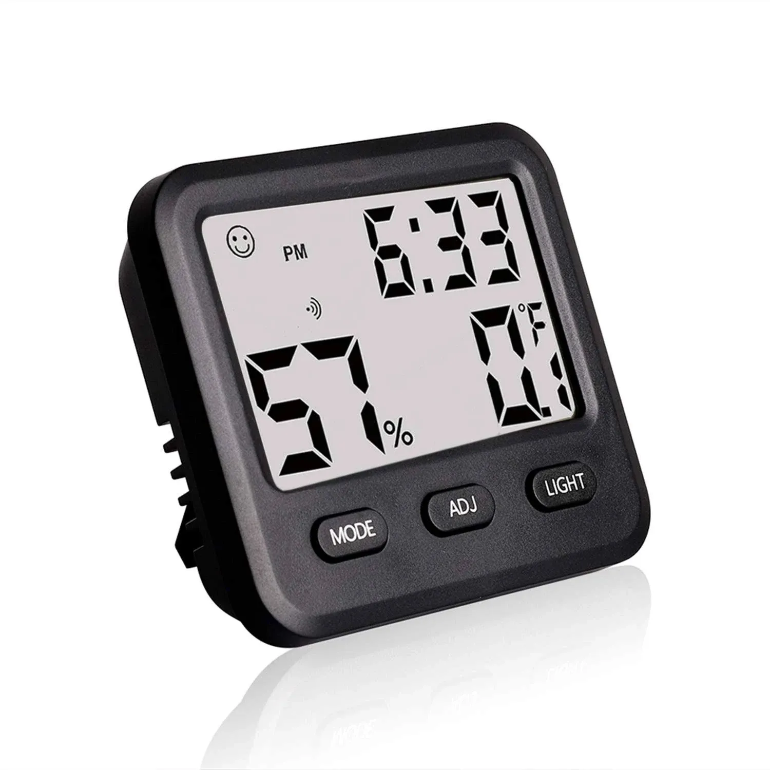 Digital Hygrometer Indoor Thermometer, Temperature Humidity Gauge with Desk ...