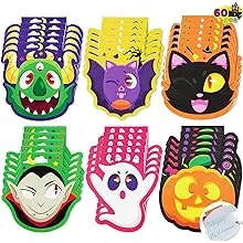 JOYIN 60 Pcs Halloween Mini Notepad Set (6 Designs), Halloween Spooky Characters Note Pads Mini Notebooks for Kids Boys Girls Halloween Party Supplies, Classroom Favors, Trick or Treats Bags Fillers