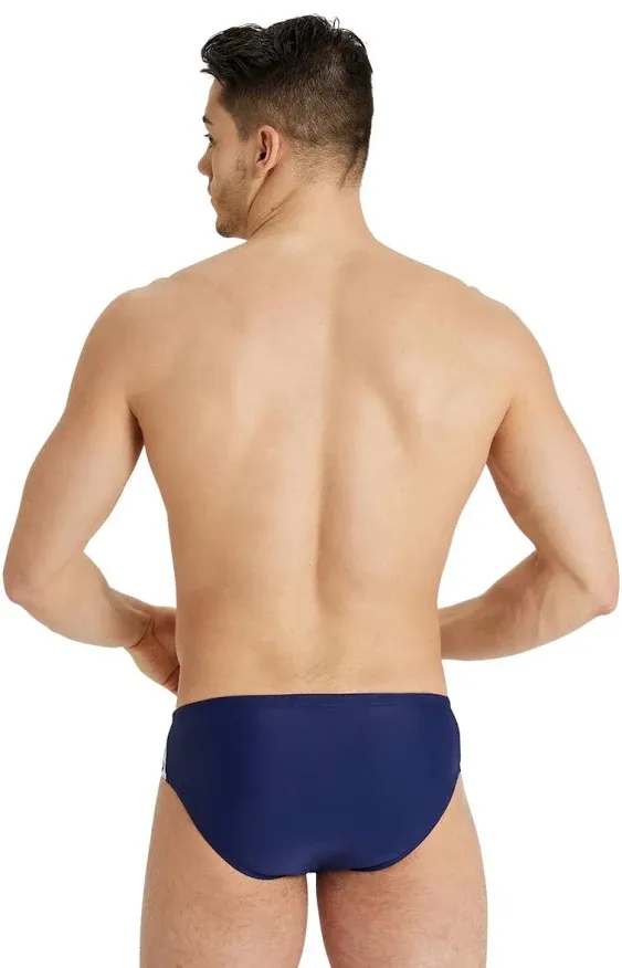 Arena Men's Icons Solid Brief Swimsuit - Navy | Elastane/Polyamide - Swimoutlet.com