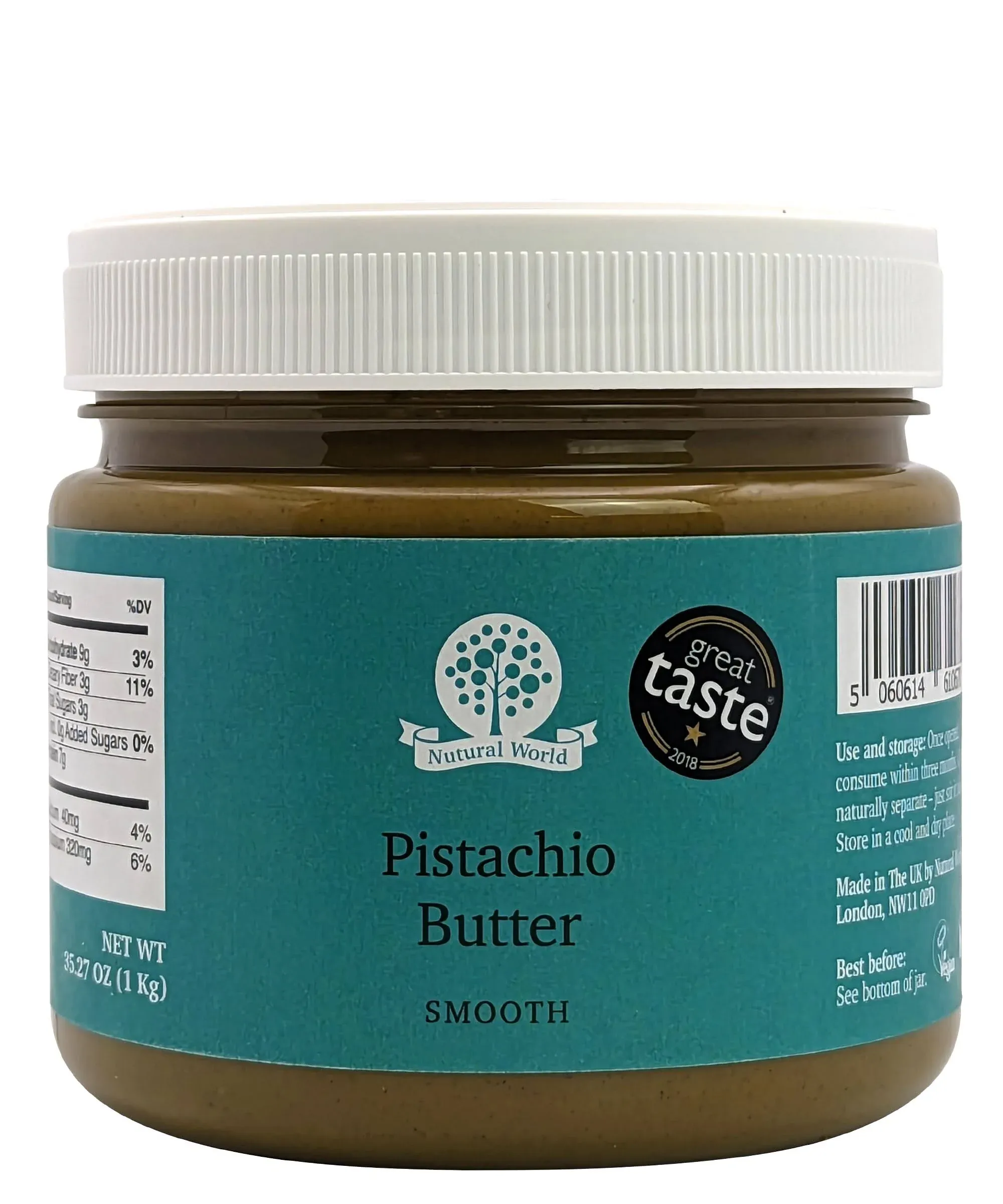 Nutural World Smooth Pistachio butter 35 Oz