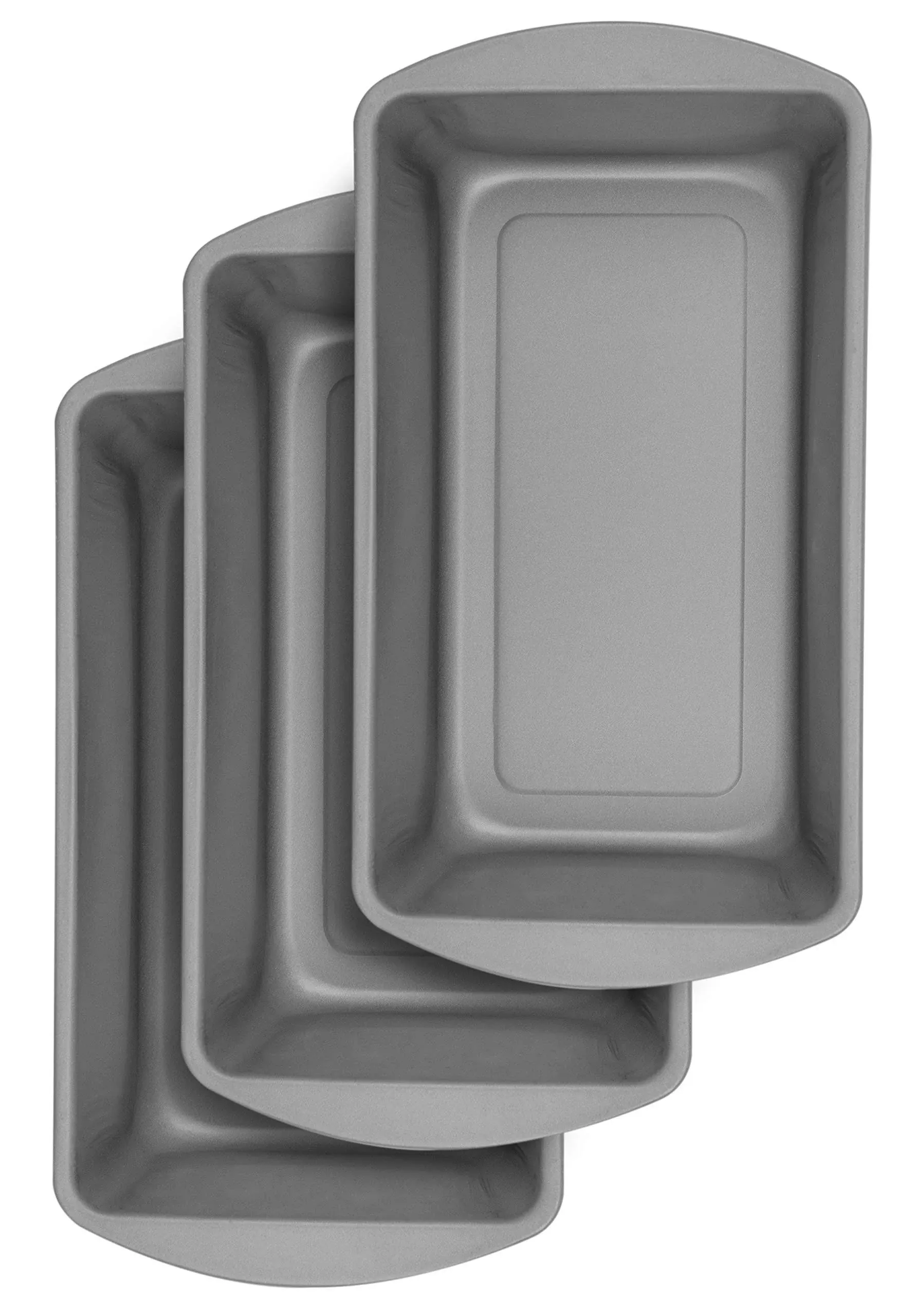 G & S Metal Products Company Baker Eze Large Loaf Pan, Set of 3, BE360-4