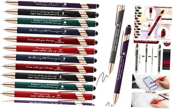 Bible Verse Ballpoint Pens Christian Stylus Pens With Inspirational