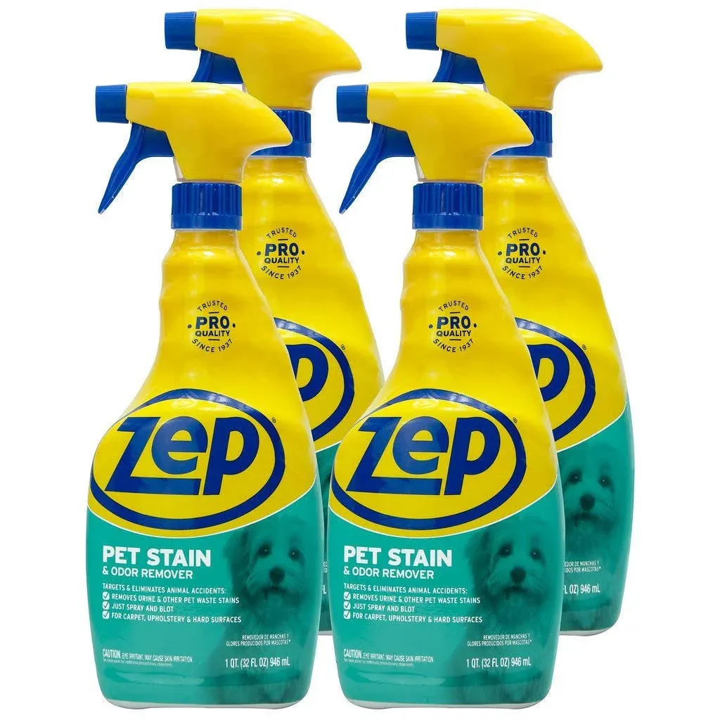 Zep Pet Stain and Odor Remover 32 Ounce Zupetodr32 (Cases of 4)