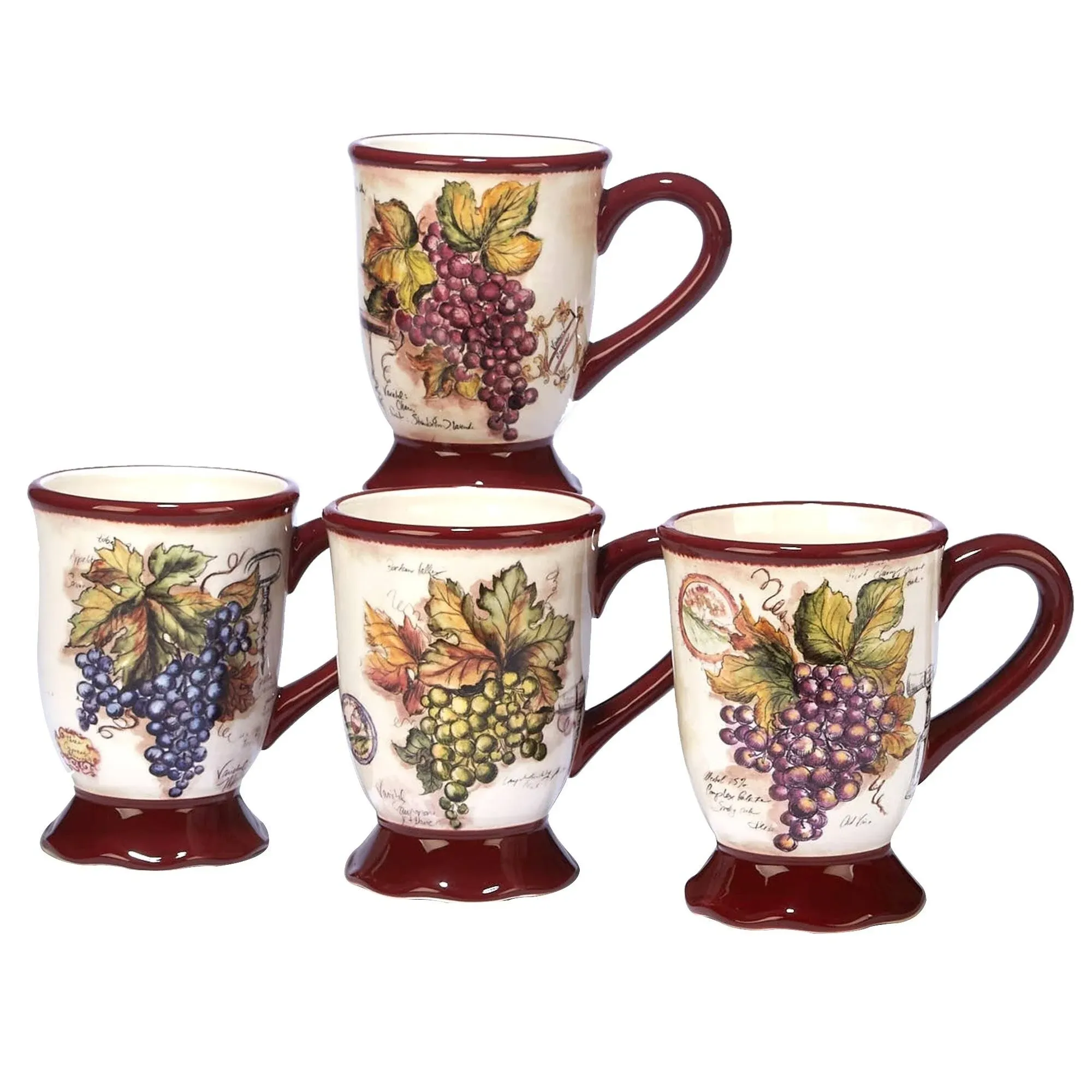 Certified International Vintners Journal Set/4 Mug 18 oz.