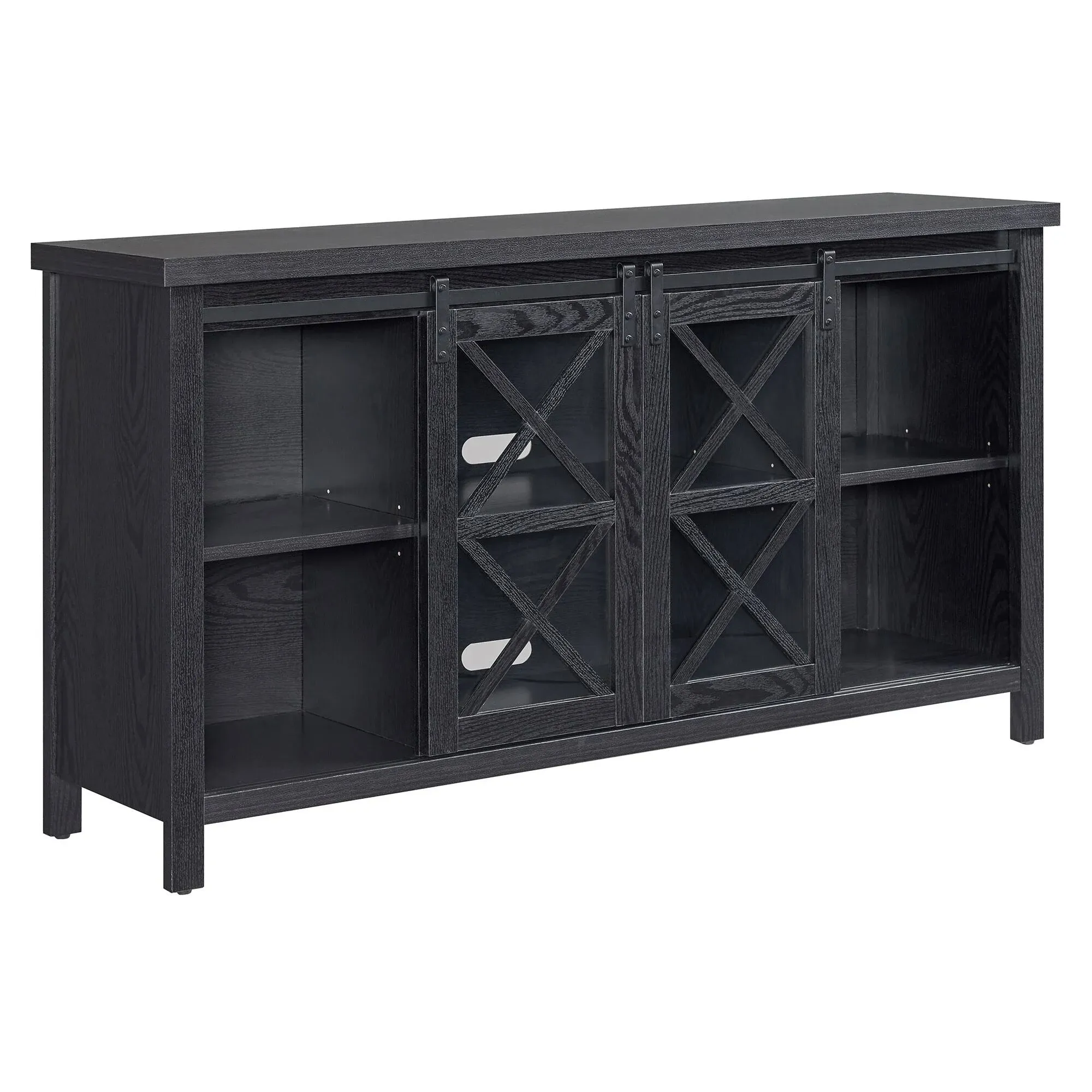 Clementine Rectangular TV Stand for TV's Up to 65" in Black Grain