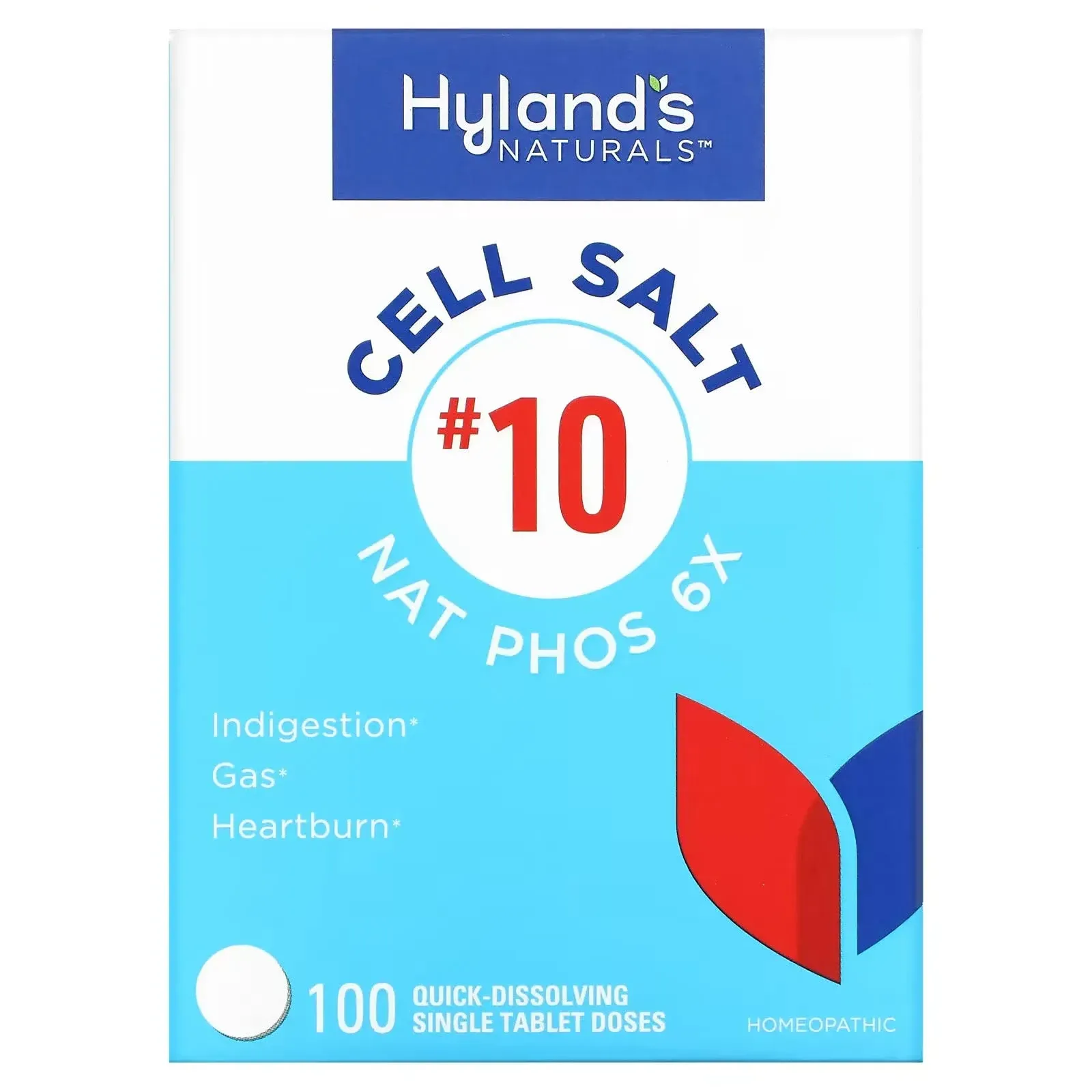 Cell Salt #10 Nat Phos 6X | 100 Tablets | Hyland's Naturals