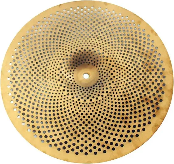 Arborea Low Volume Hi Hat Cymbals 14 inches Practice Hi Hats Cymbal Set Golden Silent High Hat Cymbals For Drums