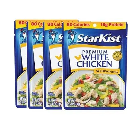 Starkist Premium White Chicken - 2.6 Oz Pouch (Pack Of 12)