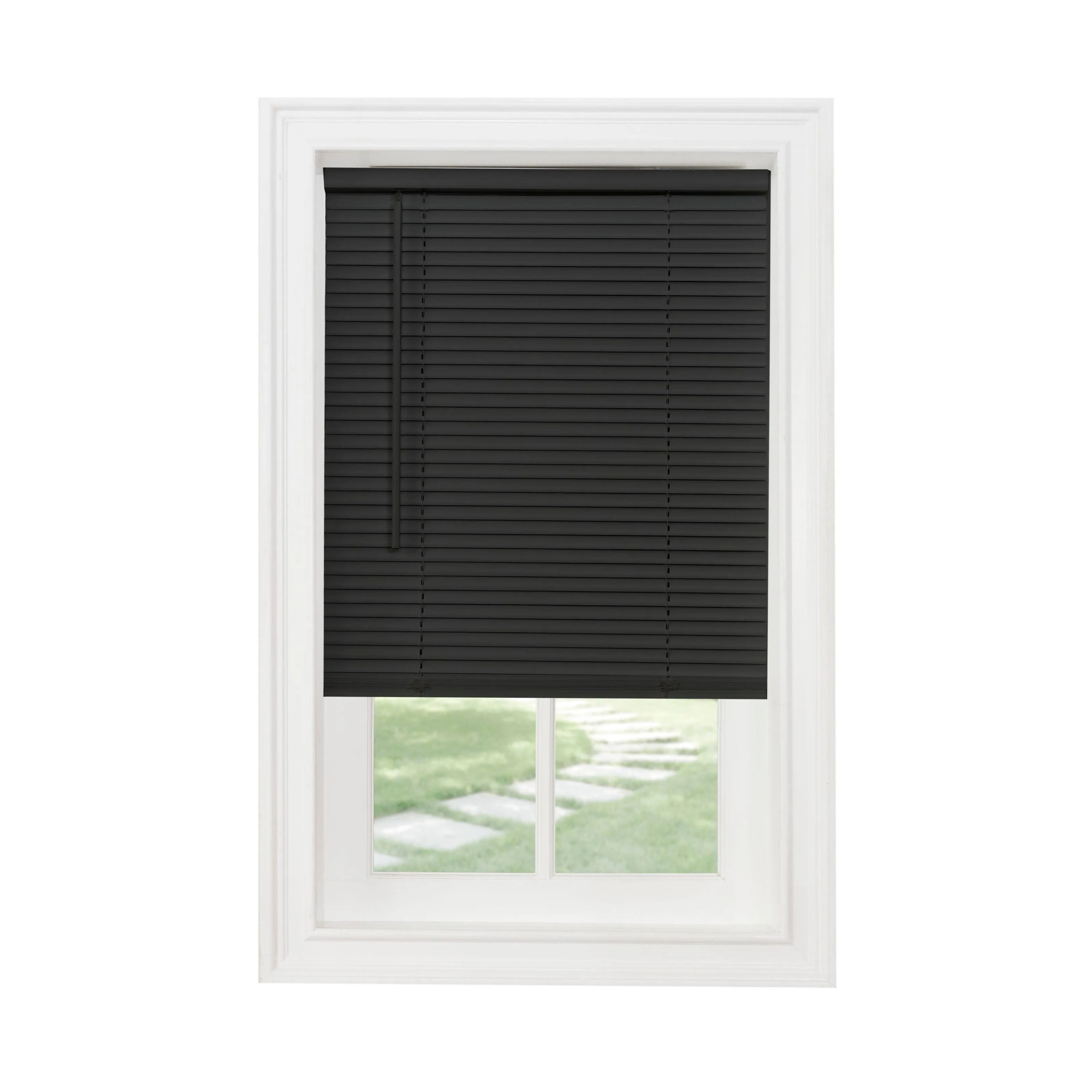 Achim Black Cordless GII Morningstar 1 in Light Filtering Mini Blind