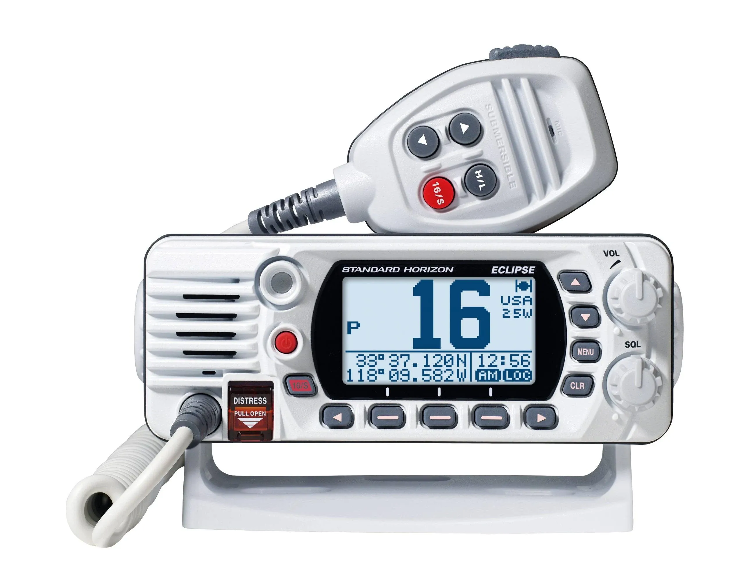 Standard Horizon White VHF Marine Boat Radio GX1400 Eclipse Series Digital NEW