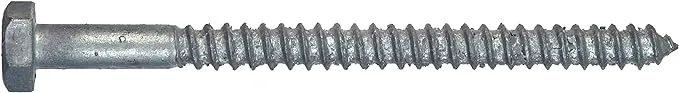 Hillman 812074 Lag Screw 3/8" S X 4" L Hex Hot Dipped Galvanized Steel Hot Dipped Galvanized