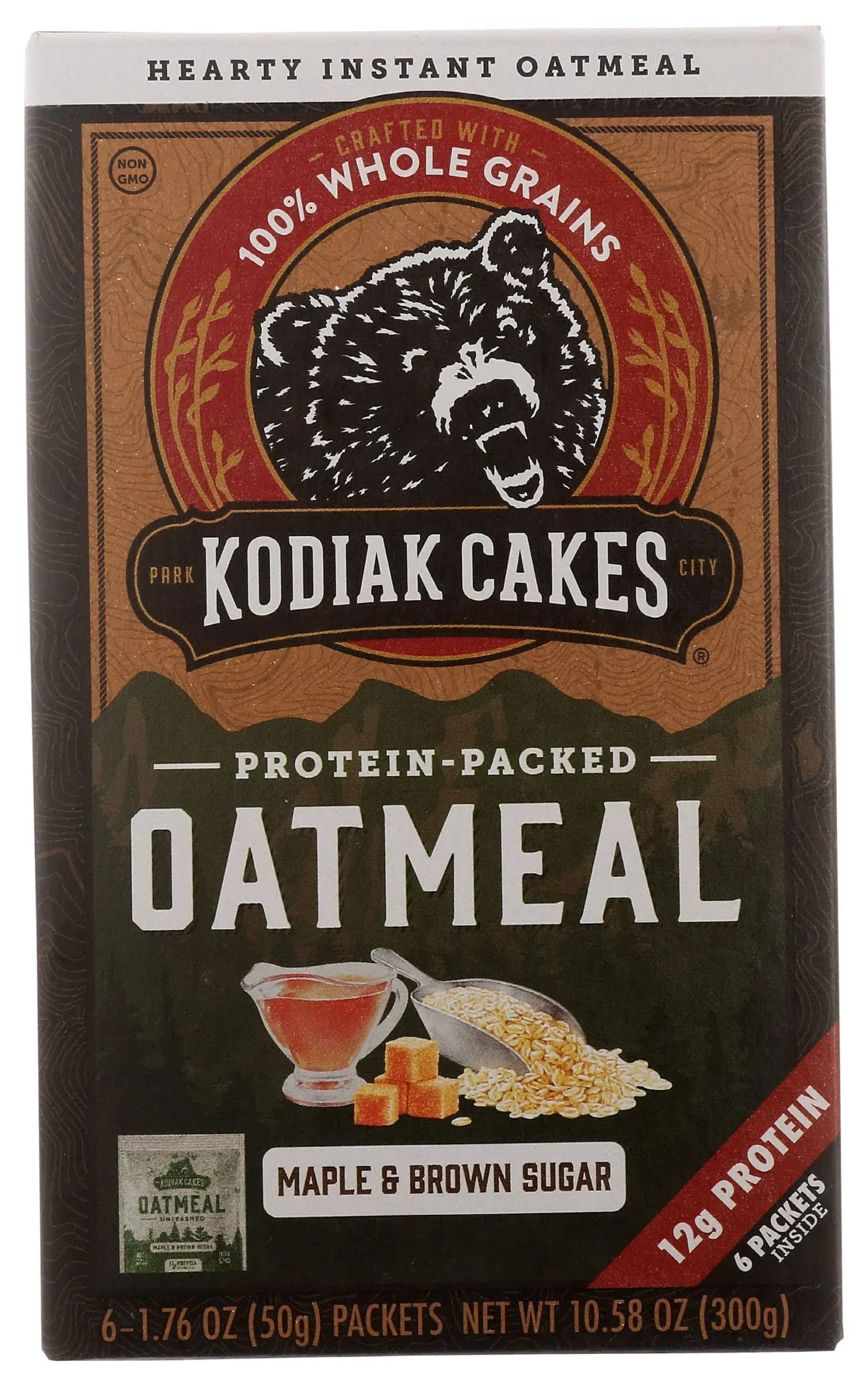 Kodiak Cakes Instant Oatmeal Packets - High Protein- 100% Whole Grains Breakfast Food - Cinnamon (36 Packets)