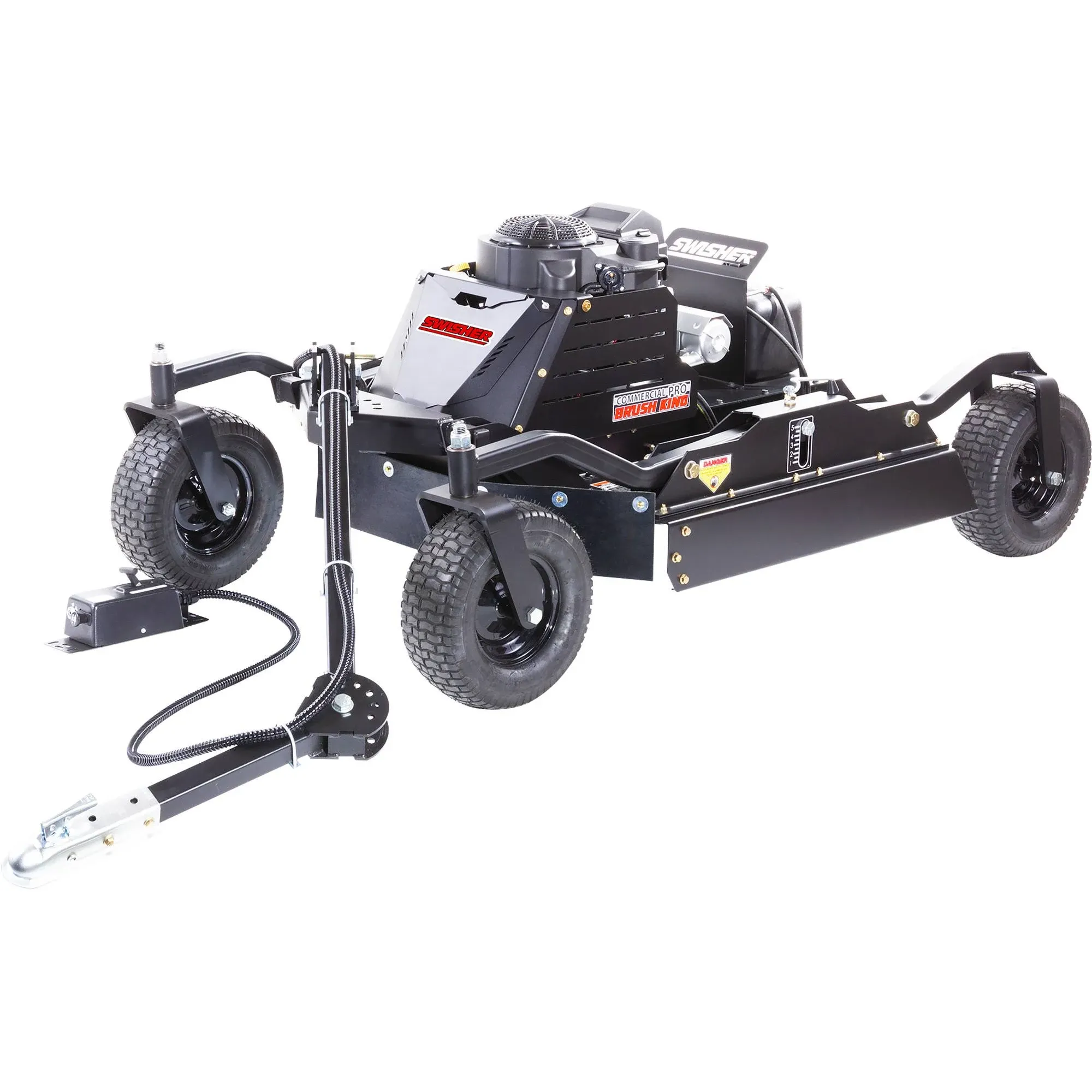 Swisher RC14544CP4K - 14.5 HP 44 in. 12V Kawasaki Commercial Pro Brush King 4 Wheeled Rough Cut Trailcutter