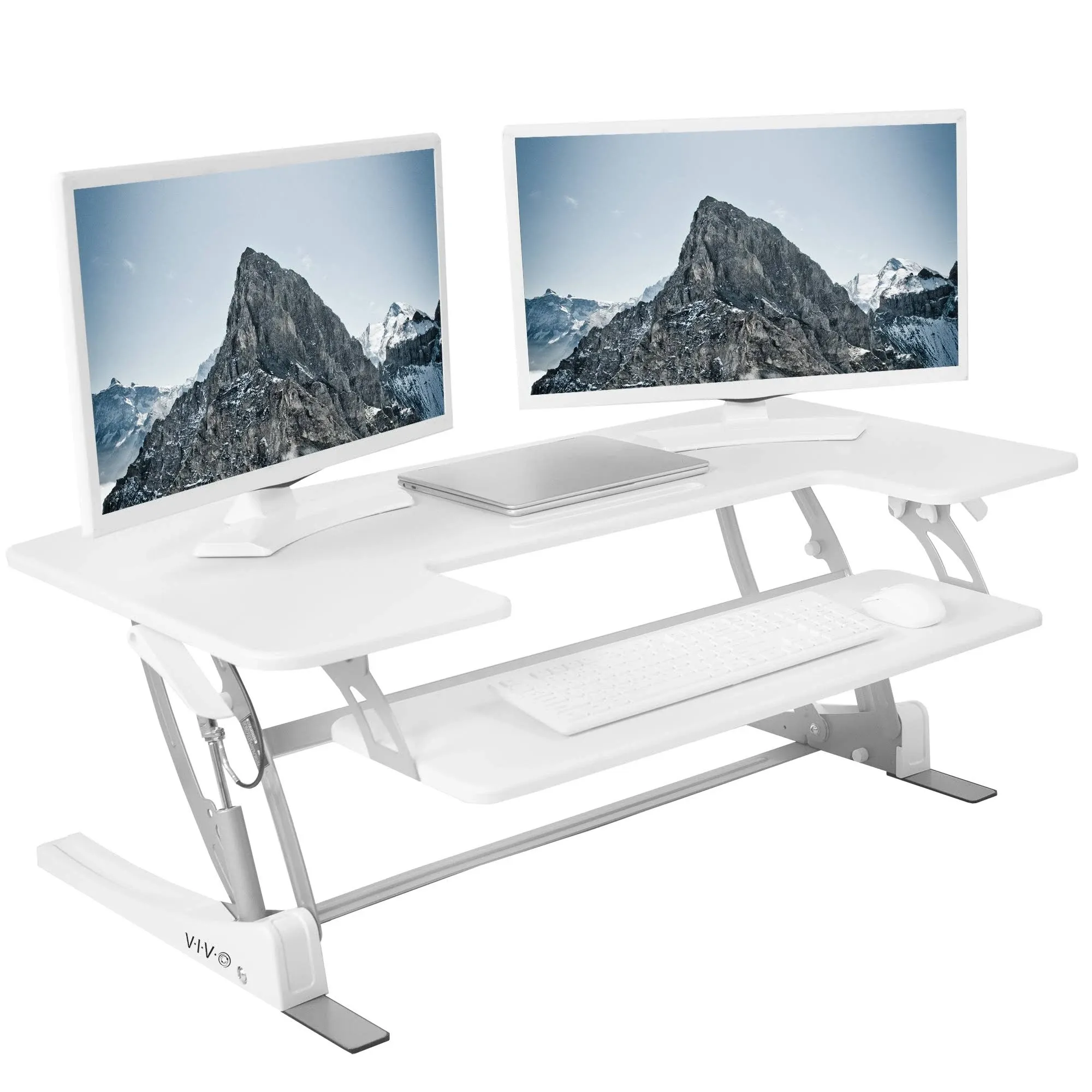 Vivo 42" Standing Desk Converter White