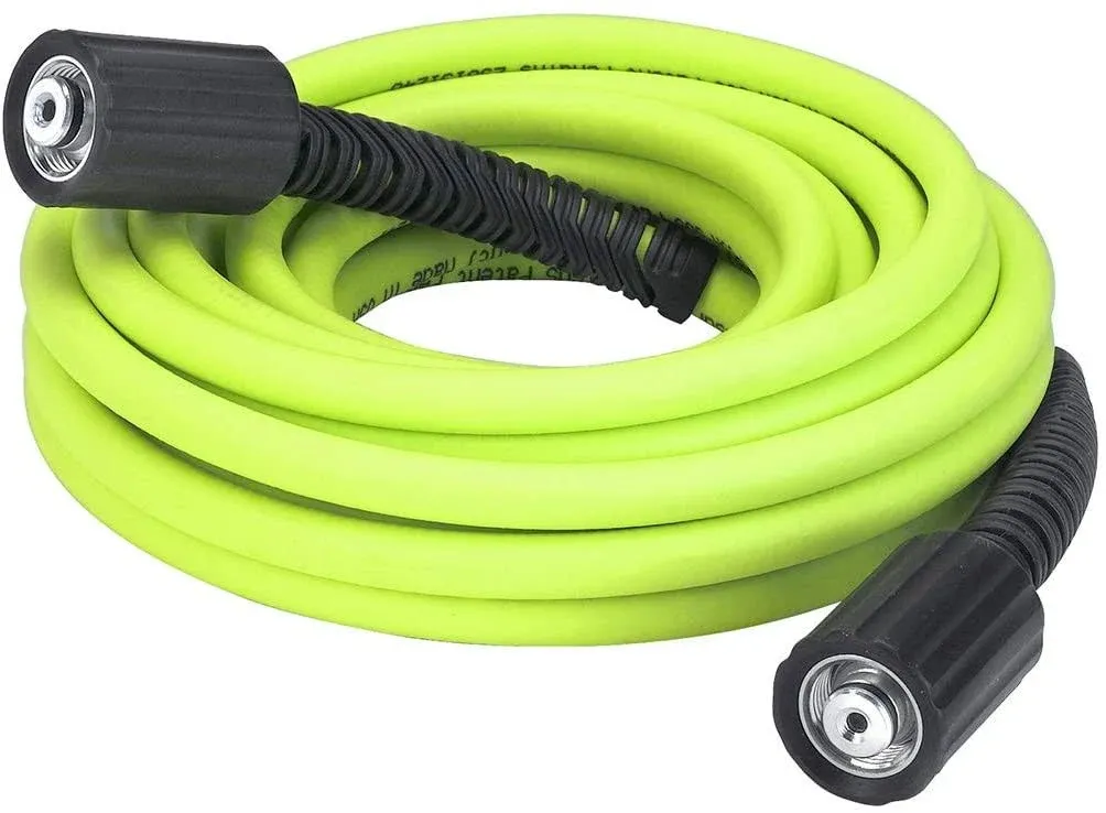 Flexzilla® Pressure Washer Hose, 1/4" x 25’, 3100PSI, M22 Fittings, ZillaGreen™