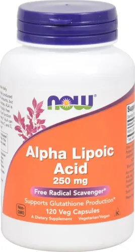 ALPHA LIPOIC ACID, 250 mg, 120 Caps