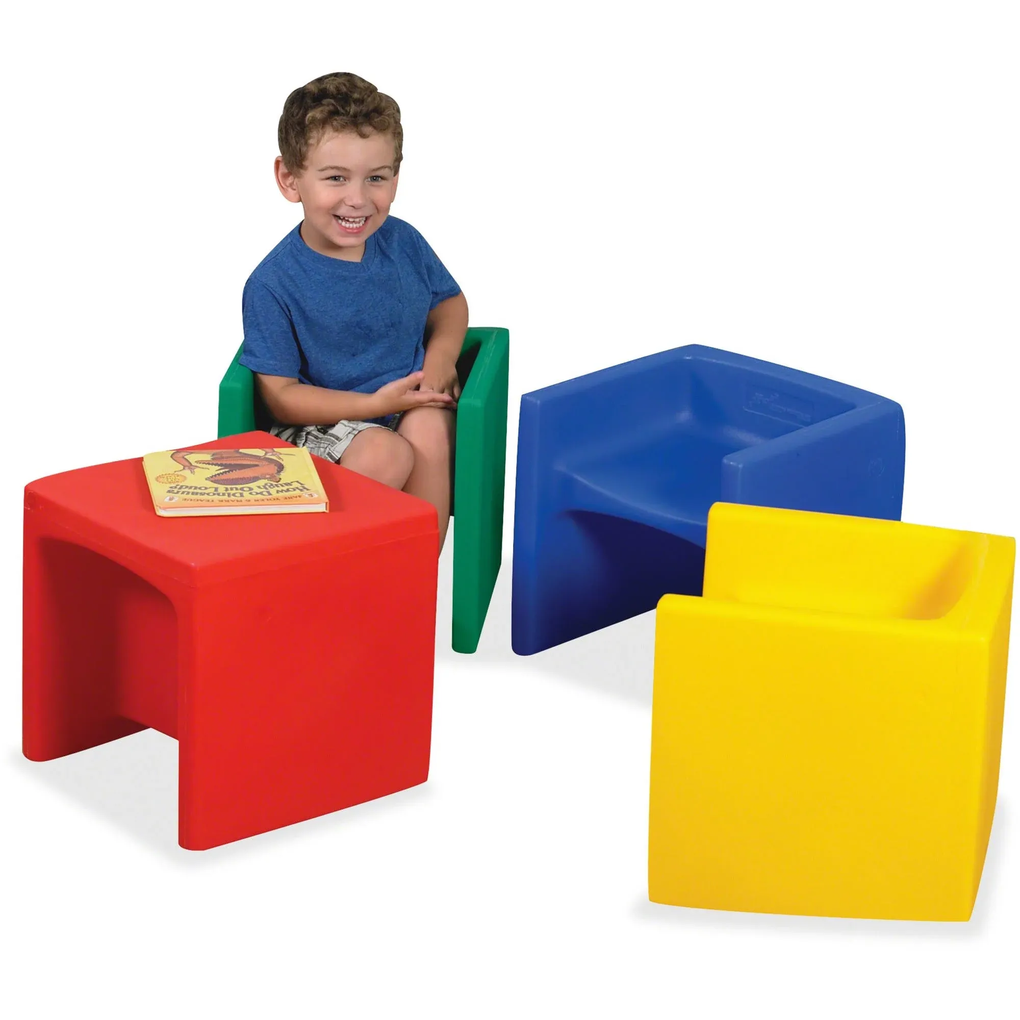 Cube Chairs - Set of 4 Assorted Colors