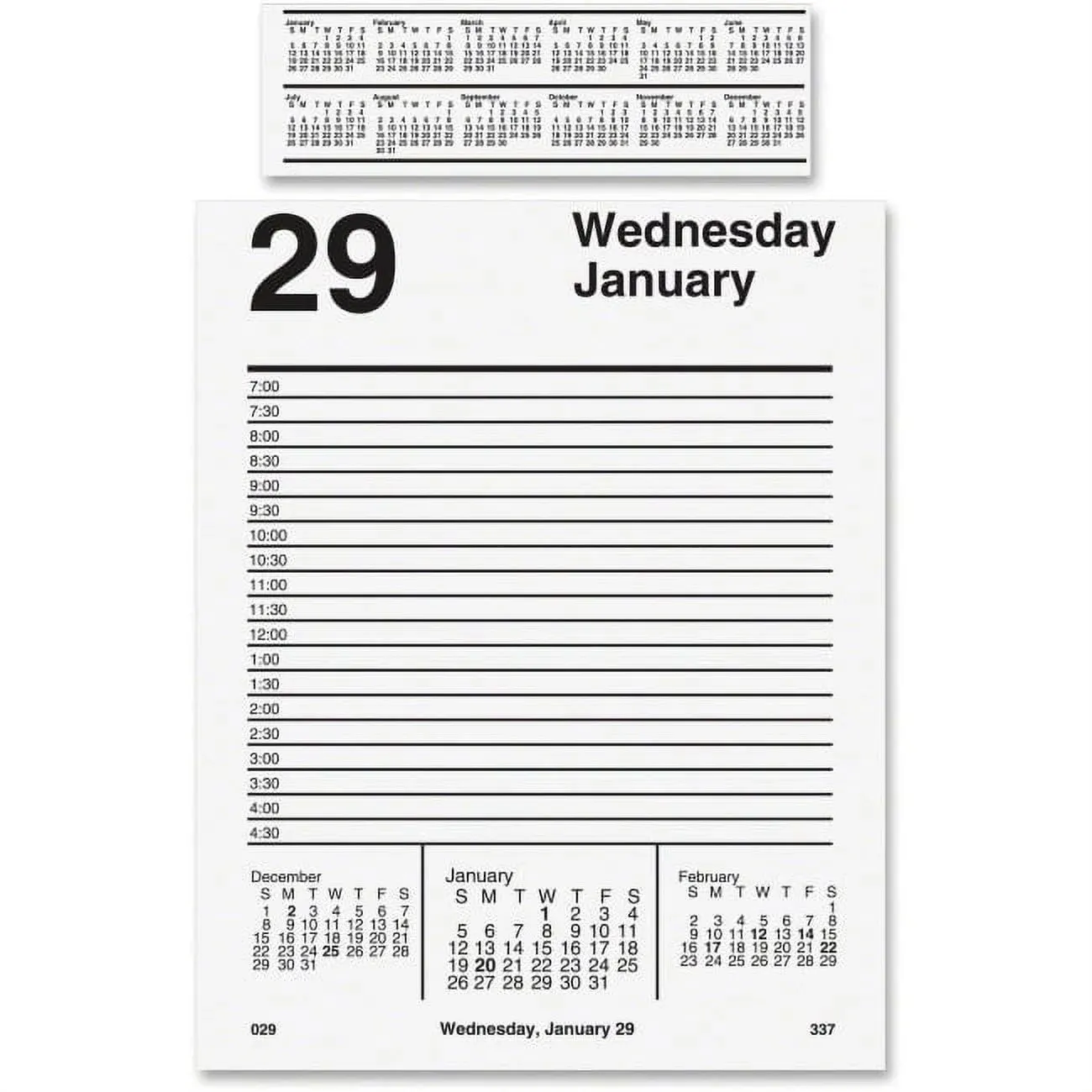 At-a-glance Daily Pad-Style Desk Calendar Refill