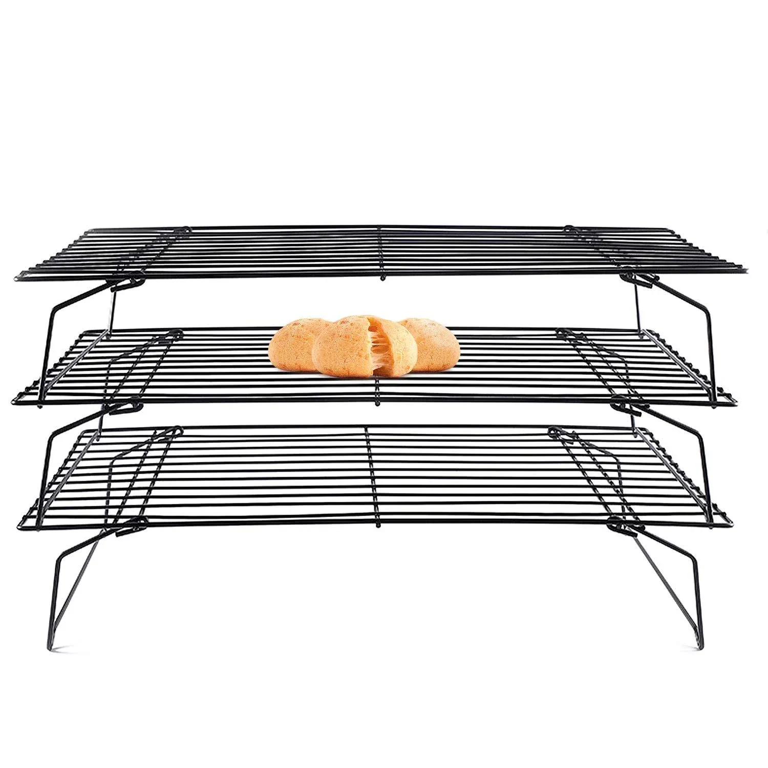 Cooling Rack, Lainrrew 3 Tier Stackable Baking Rack Stainless Steel Wire Cooking ...